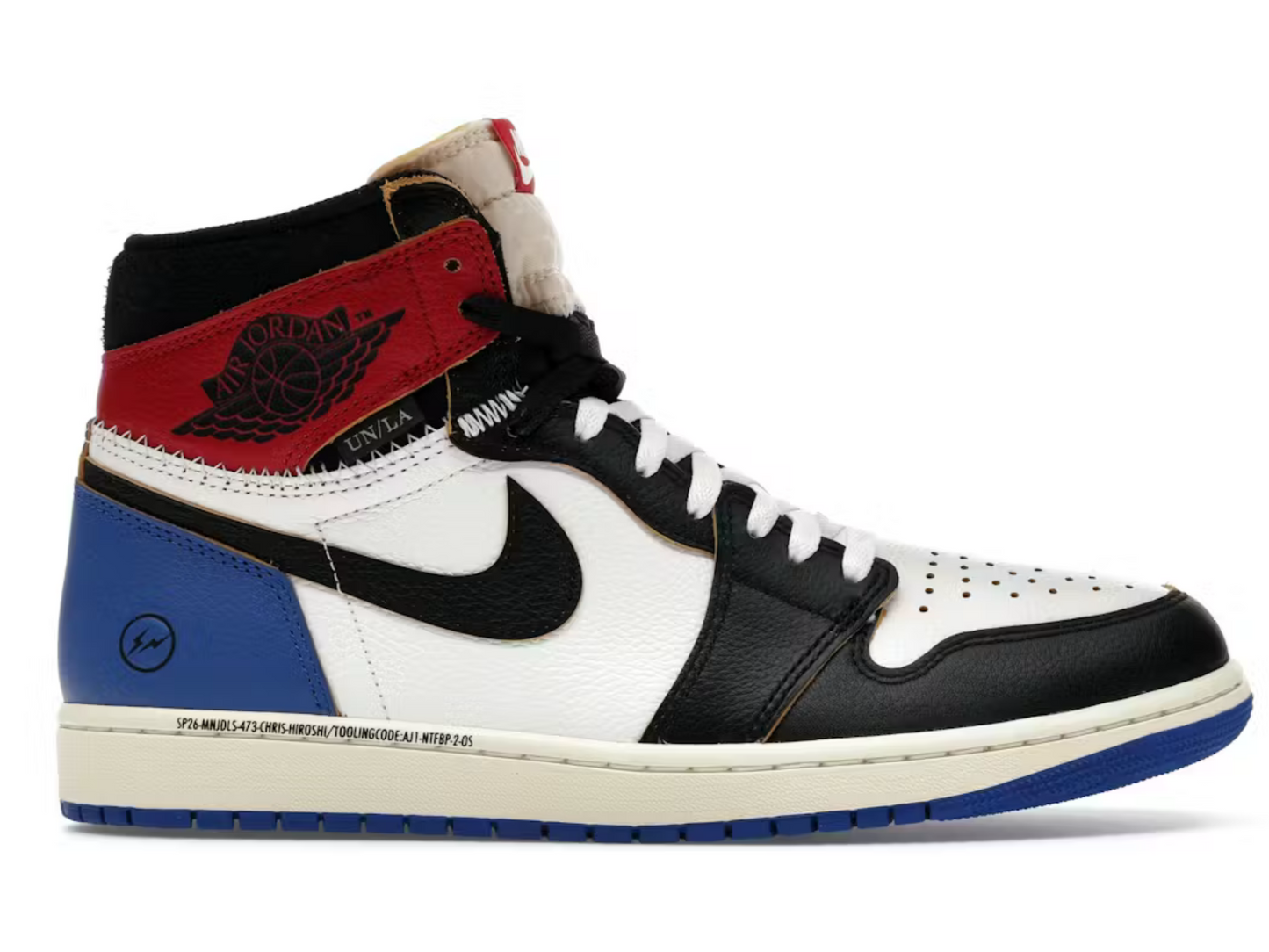 Jordan 1 High Fragment x Union LA Varsity Red Sport Royal