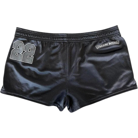 Chrome Hearts Womens Mesh Varsity Shorts Black