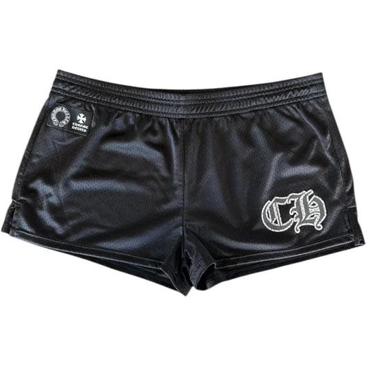 Chrome Hearts Womens Mesh Varsity Shorts Black