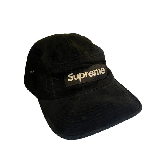 USED Supreme Suede Camp Cap (SS23) Black