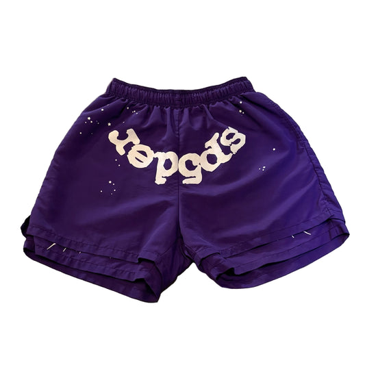 USED Sp5der Double Layered Nylon Shorts