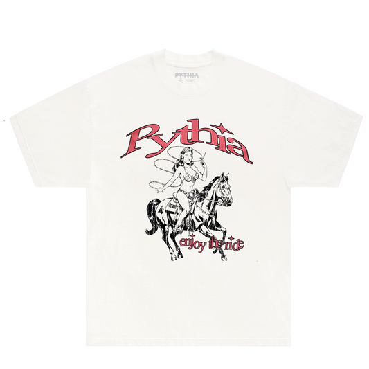 ENJOY THE RIDE TEE - OFF WHITE