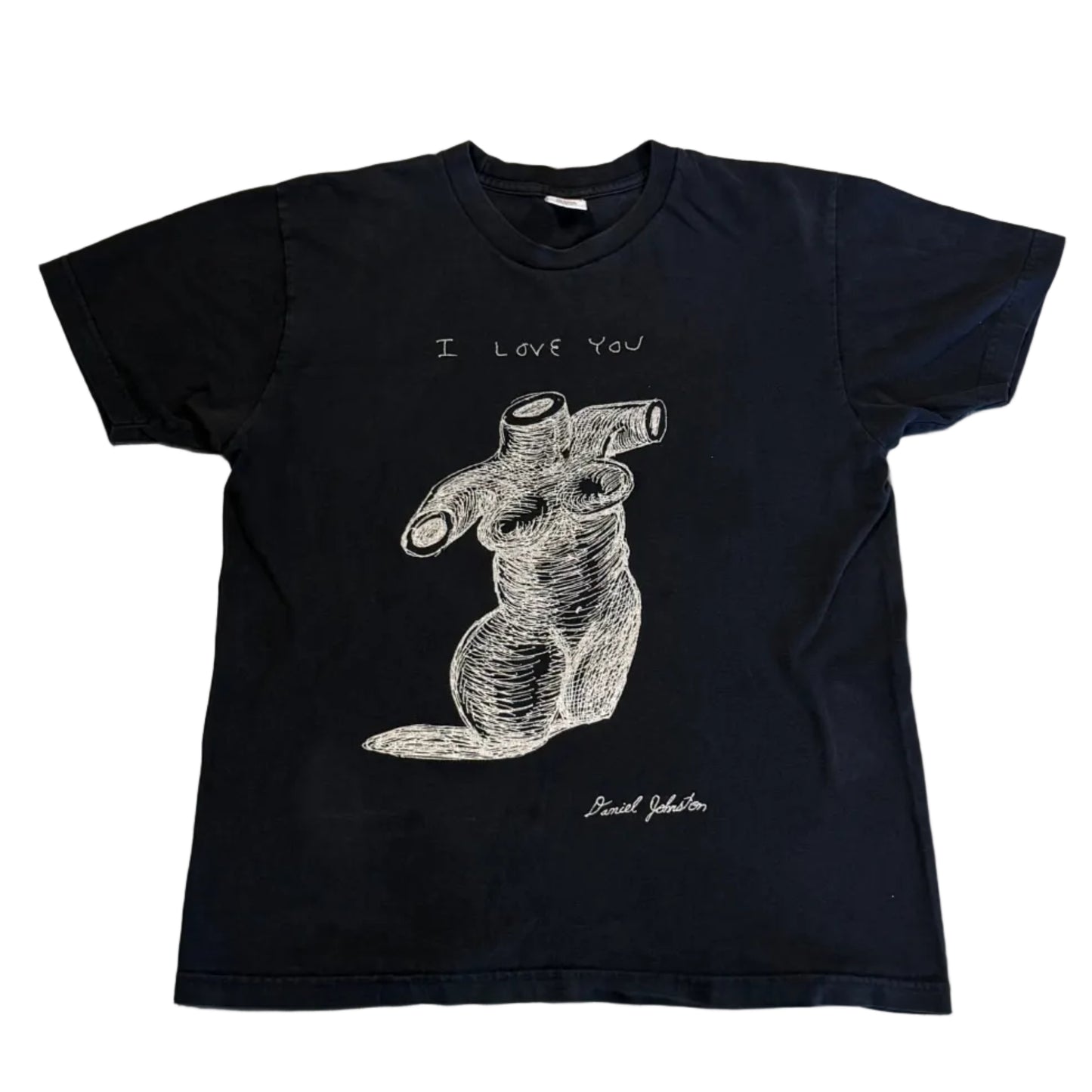 USED Supreme FW15 Daniel Johnston Love You Forever Tee Black