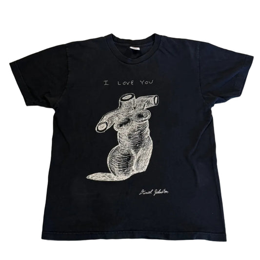 USED Supreme FW15 Daniel Johnston Love You Forever Tee Black