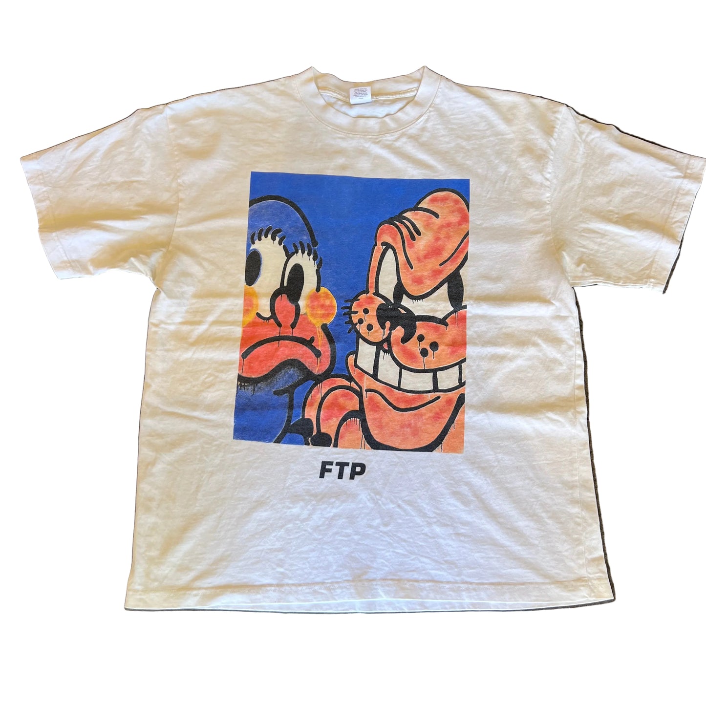 USED FTP x Slawn Dog Tee White