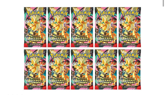 Ascended Heroes Booster Pack 10x Lot