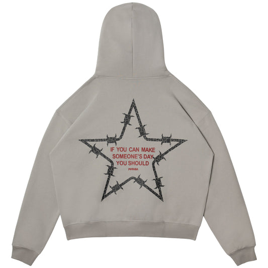 MAKE SOMEONE'S DAY HOODIE - GREY