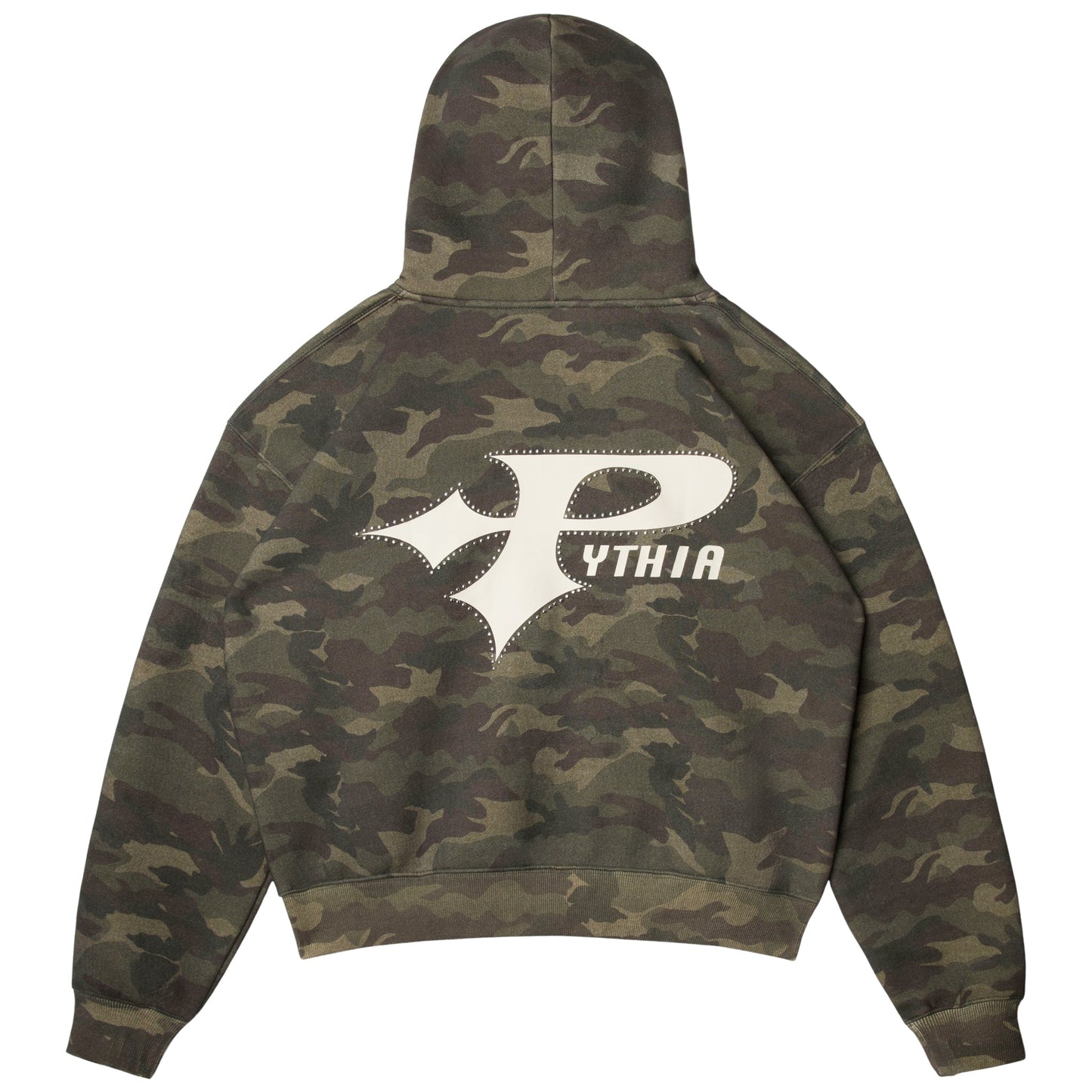 STUDDED LOGO HOODIE - CAMO