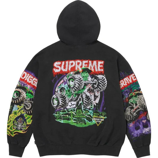 Supreme Monster Jam Grave Digger Zip Up Hoodie