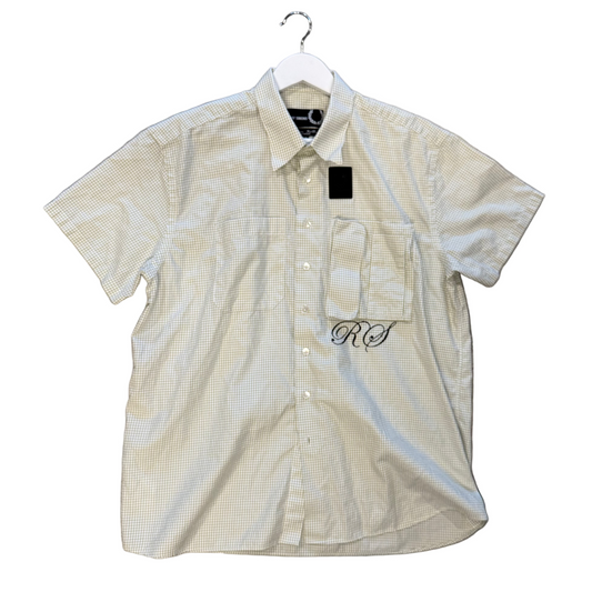 USED Raf Simons Grid Button Up