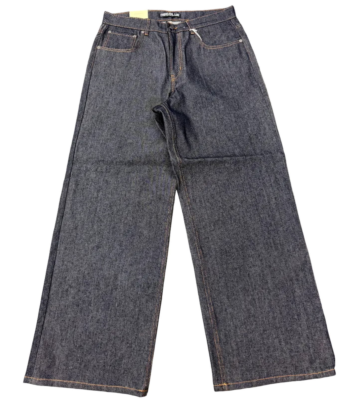 Raw Blue Denim Baggy Jeans