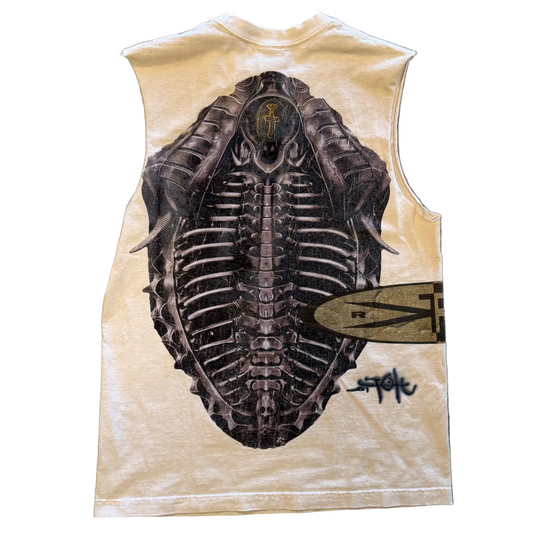 USED Travis Scott Spine Cut Off Tee