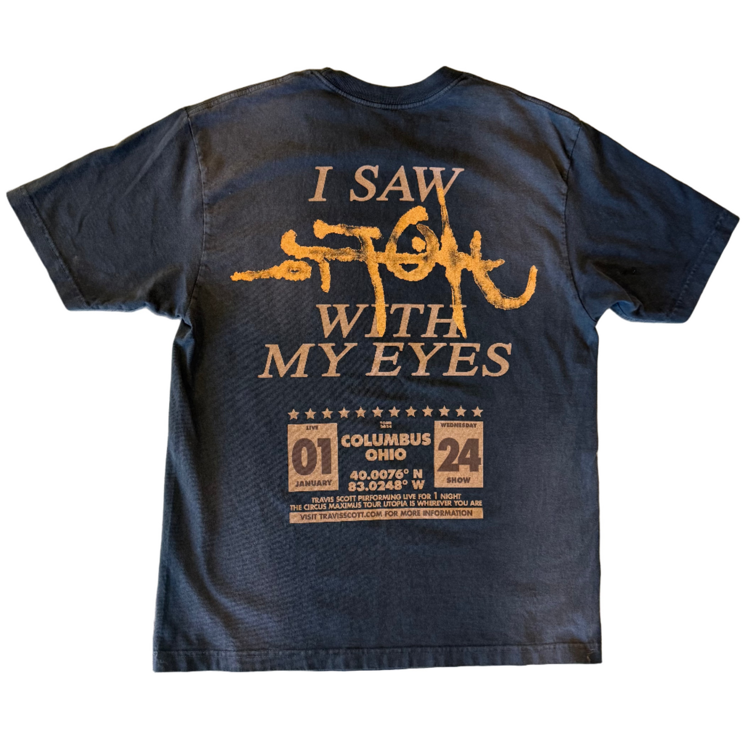 USED Travis Scott Utopia Eyes Tee
