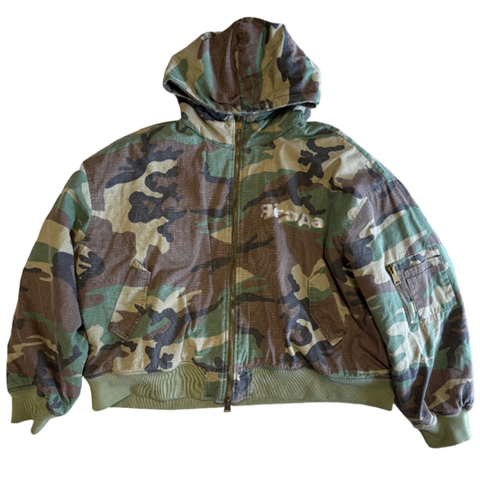 Raspberry Hill Military Camo Bomber Jacket