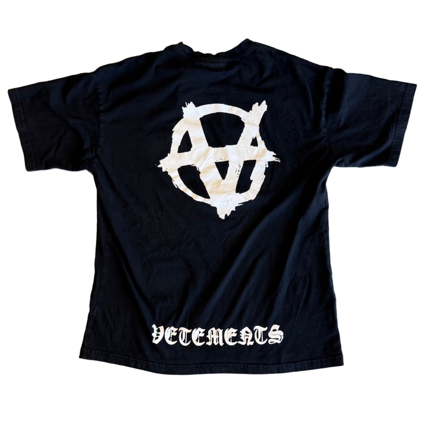USED Vetements Double Anarchy Logo Tee