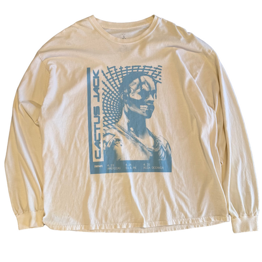 USED Travis Scott CJ Fortnite Collab T-3500 LS Tee
