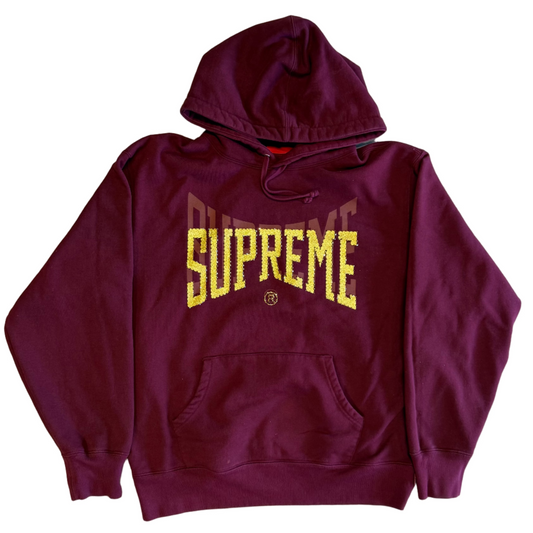 USED Supreme FW22 Rhinestone Shadow Hoodie