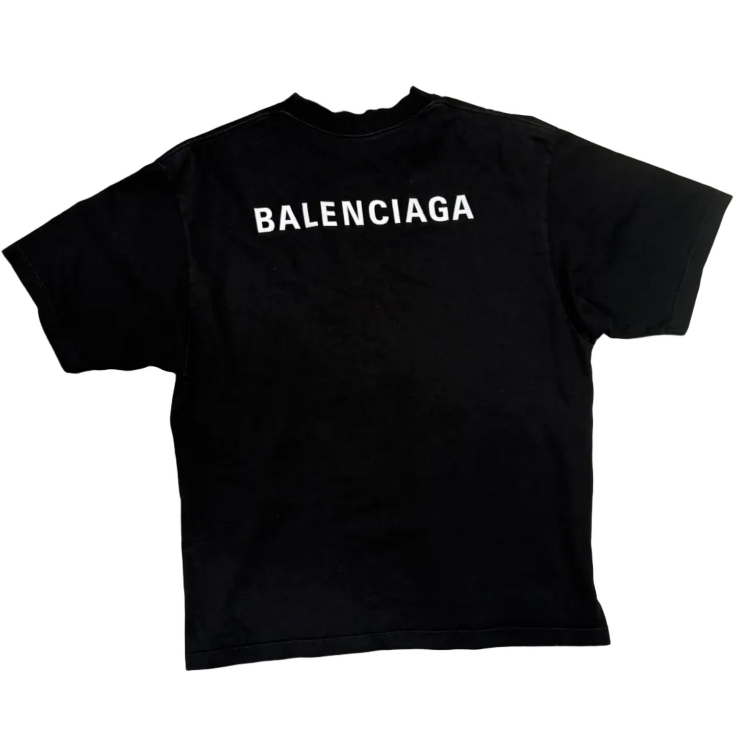 USED Blaenciaga Logo-Detail Tee
