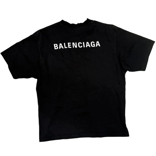 USED Blaenciaga Logo-Detail Tee