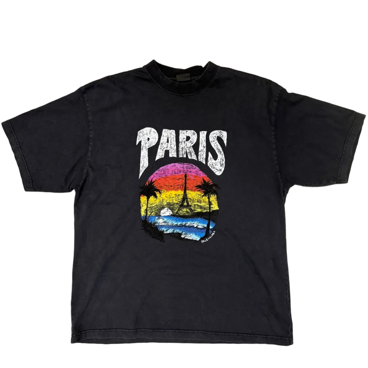 USED Blaenciaga Paris Tropical Tee