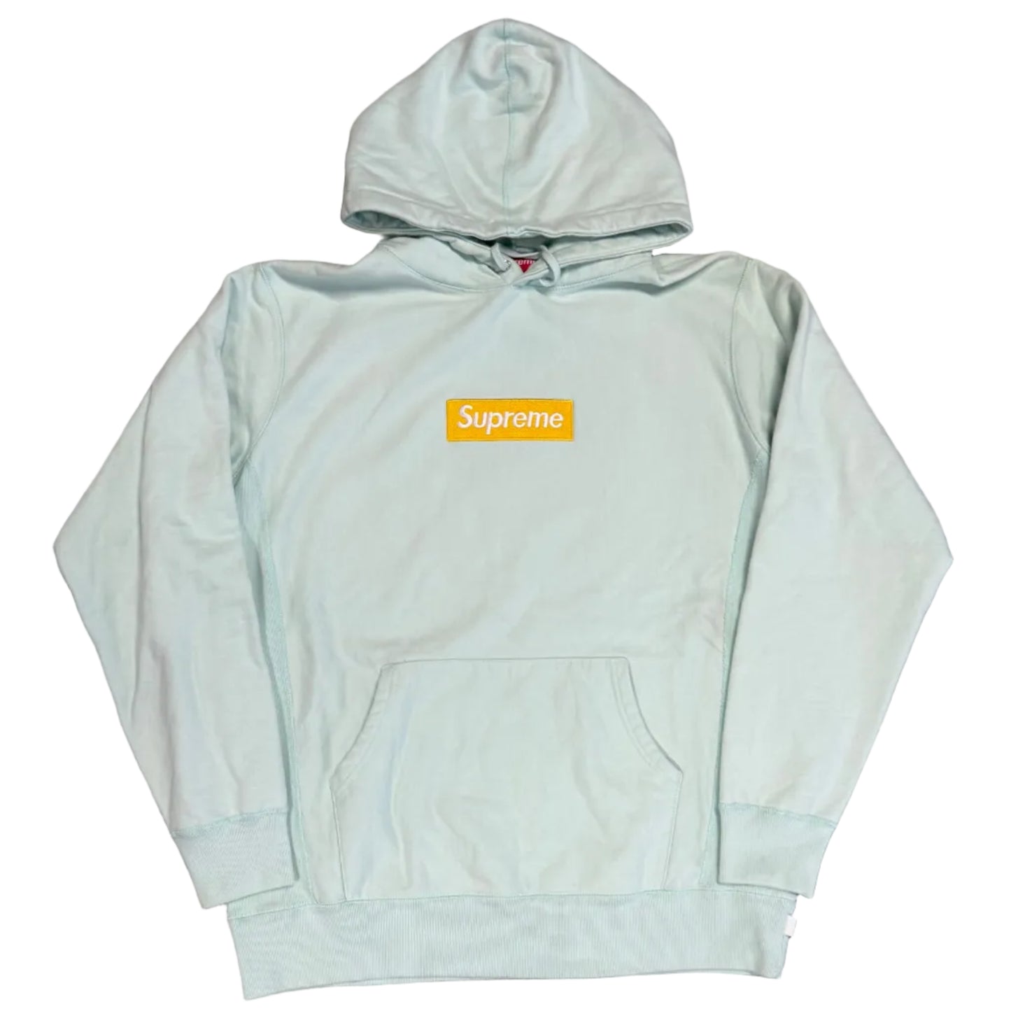 USED Supreme Box Logo Hooded Sweatshirt (FW17) Ice Blue