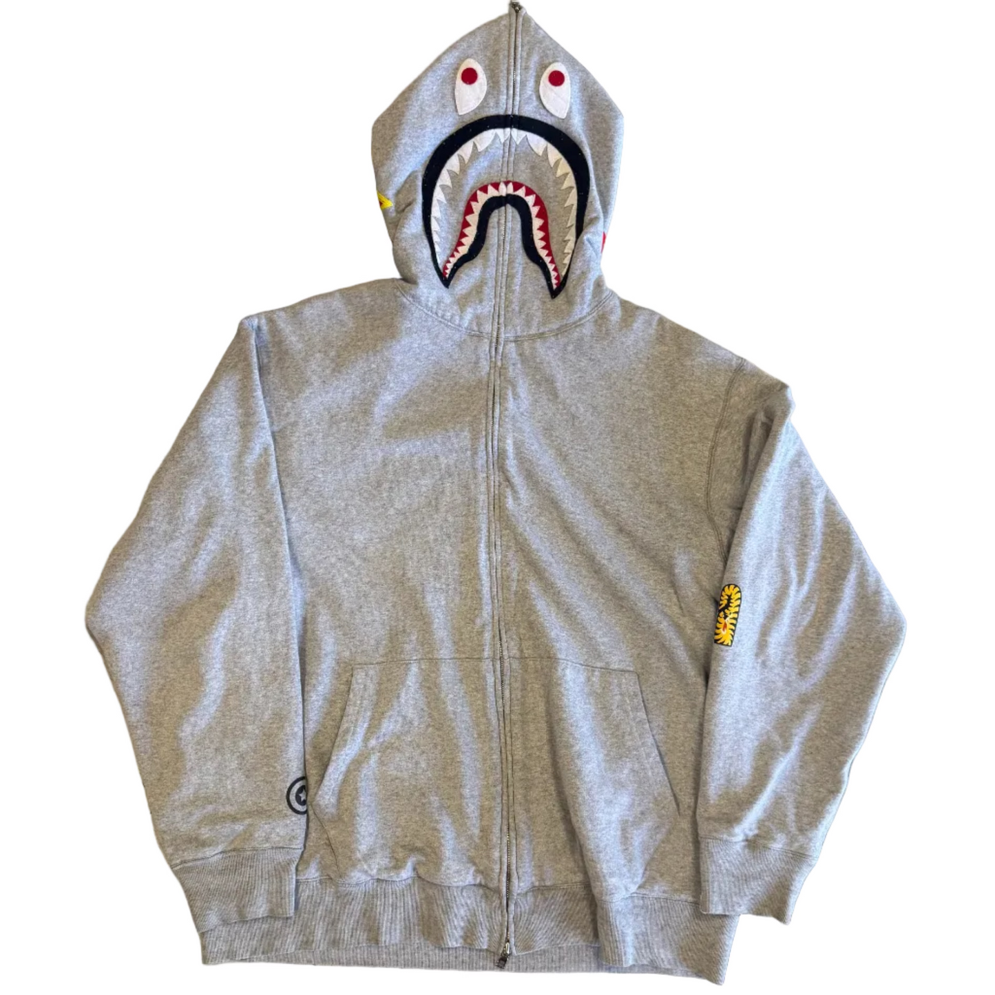 USED BAPE PONR Shark Full Zip Hoodie