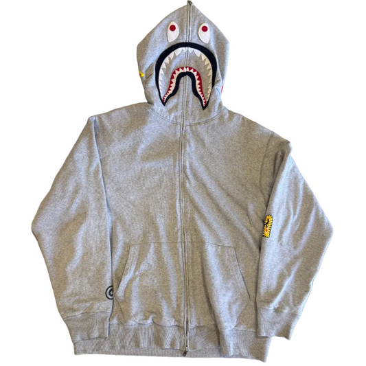 USED BAPE PONR Shark Full Zip Hoodie