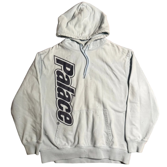 USED Palace Lowercase Font Hoodie Light Blue