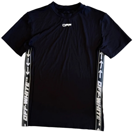 USED Off-White Athletic Tape Tee
