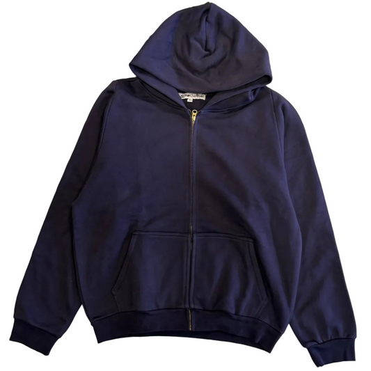 Grounded Blanks Single Layer Zip Up Navy