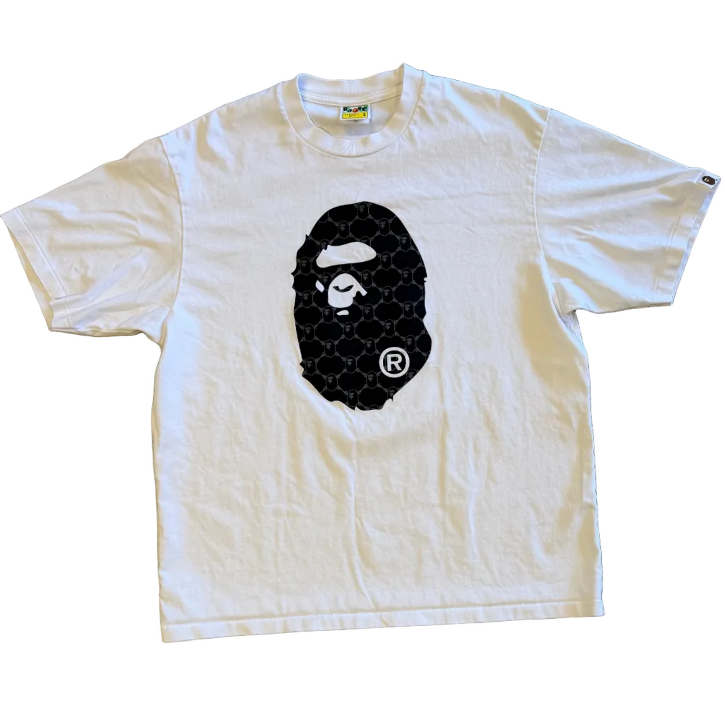 USED Bape Monogram Ape Head Tee