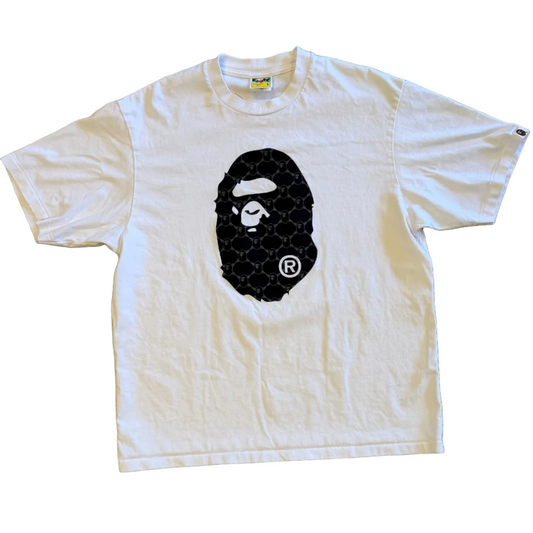 USED Bape Monogram Ape Head Tee