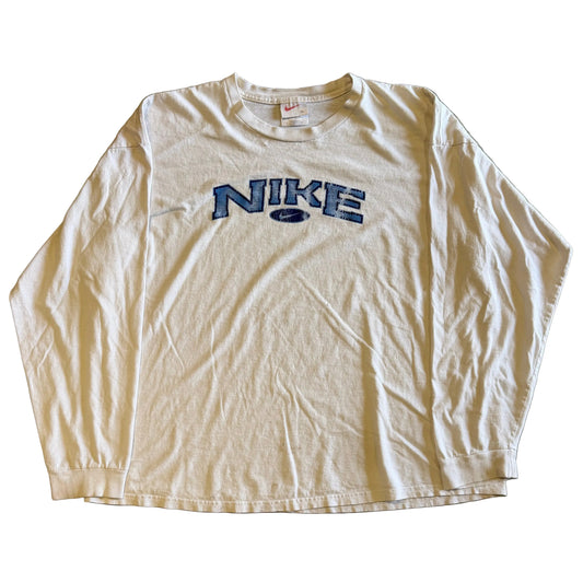Vintage Nike Blue Logo LS Tee