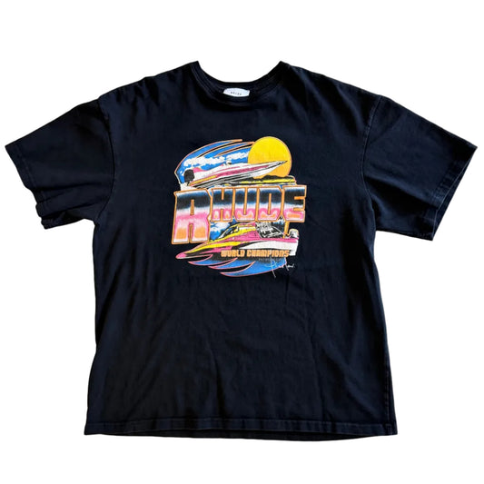 USED Rhude World Champions Tee Black