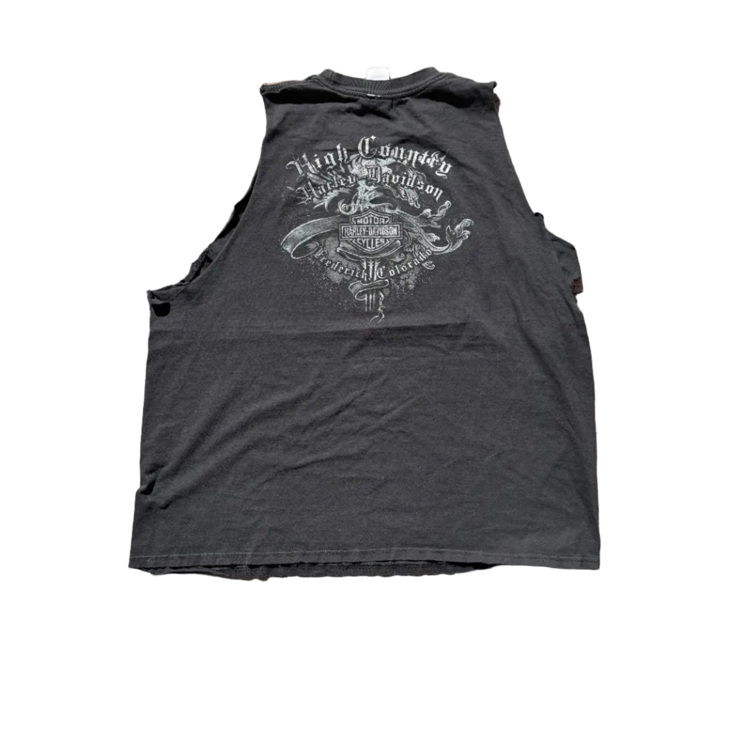 Vintage High Country Cutoff Tee Black