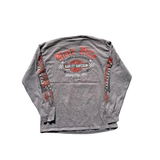 Vintage Harley Sturgis LS Tee Grey