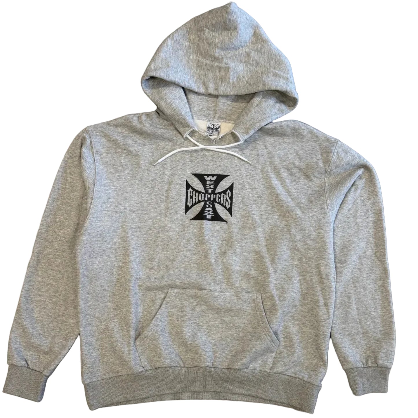 West Coast Choppers Torn Pullover Hoodie Grey