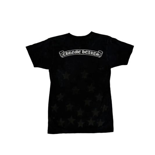 USED Chrome Hearts Black Scroll Tee