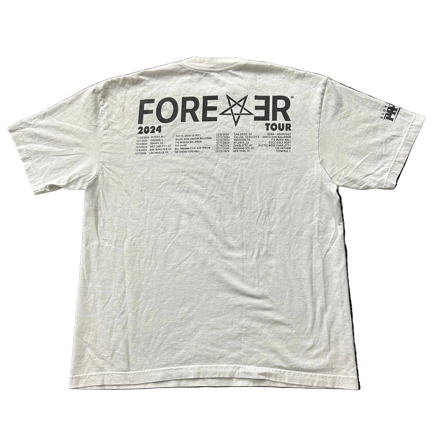 USED Destroy Lonely Star Forever Tour Tee White