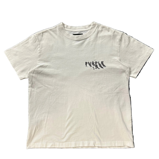 USED Purple Brand Tee White