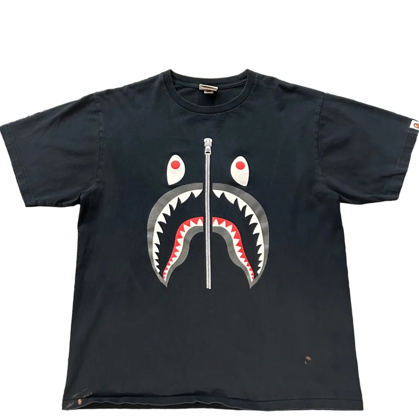 USED Bape Shark Tee Black