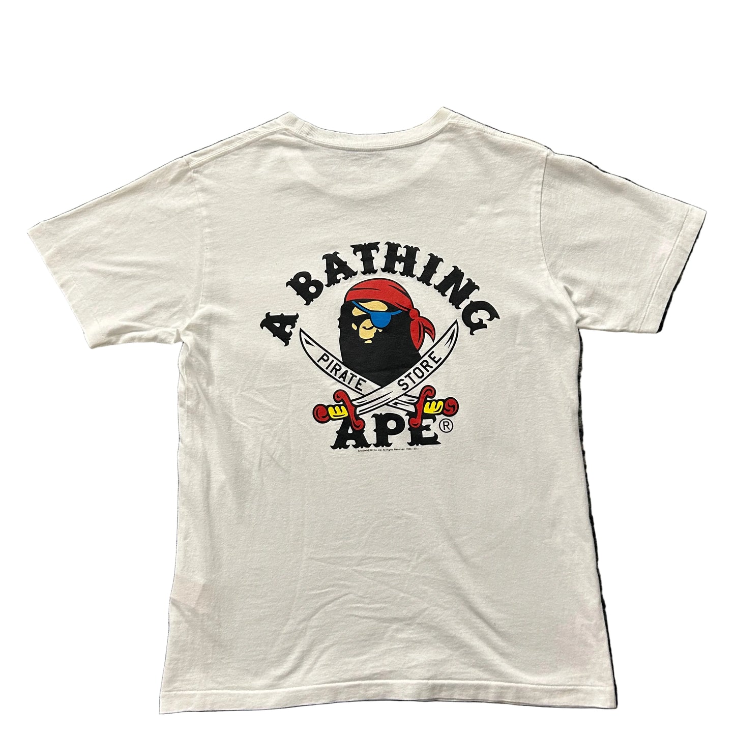 USED Bape Pirate Tee White