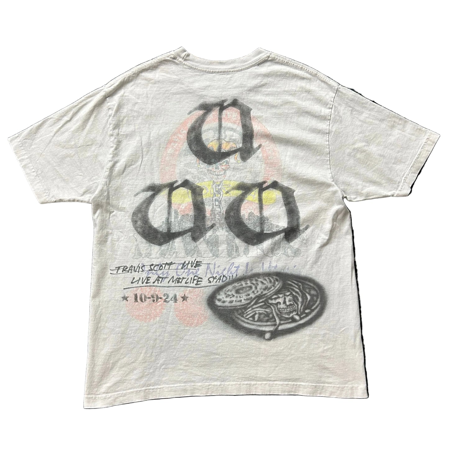 USED Travis Scott Utopia Metlife Tee Grey