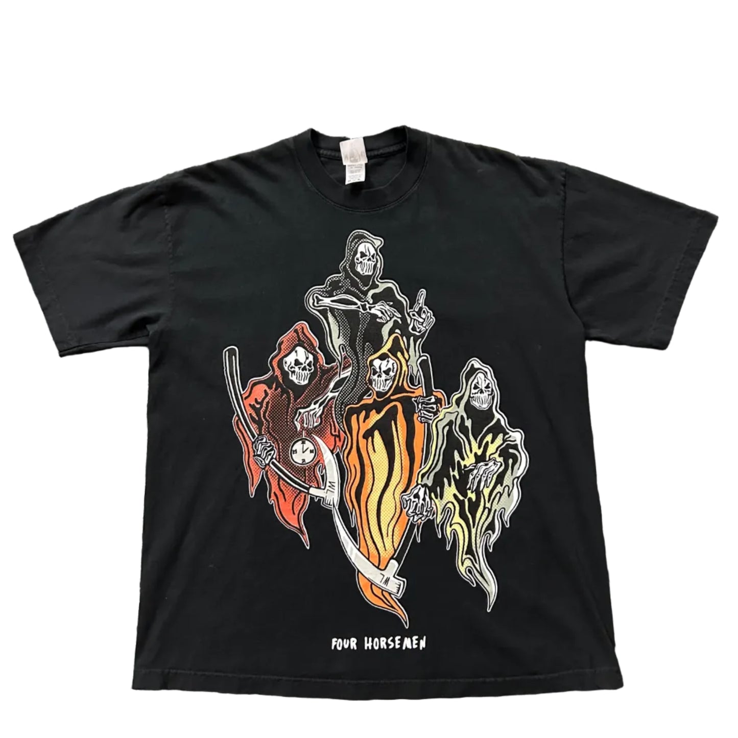 USED Warren Lotas Grim Reaper Tee Black