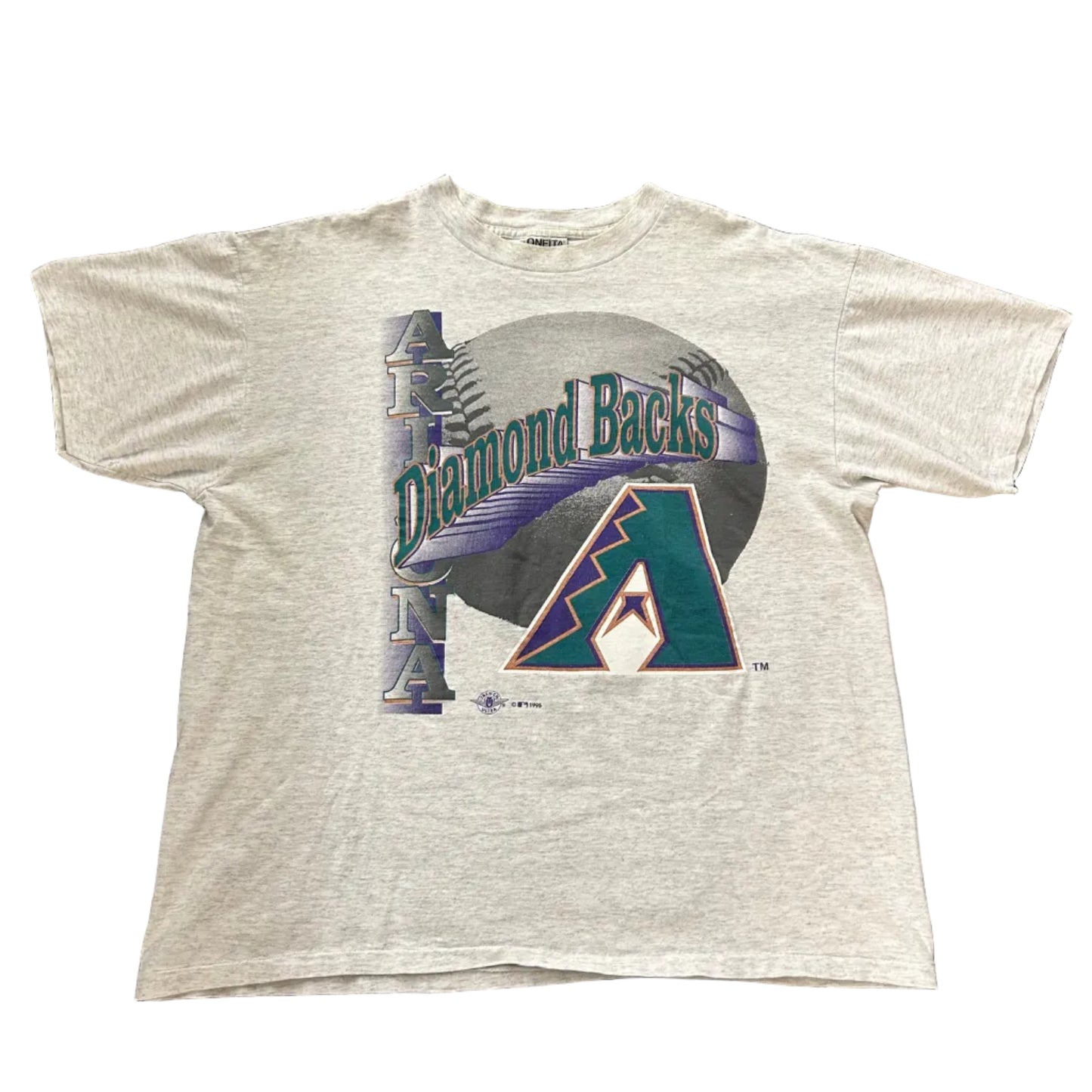 Vintage 1995 Arizona Diamondback Tee Grey