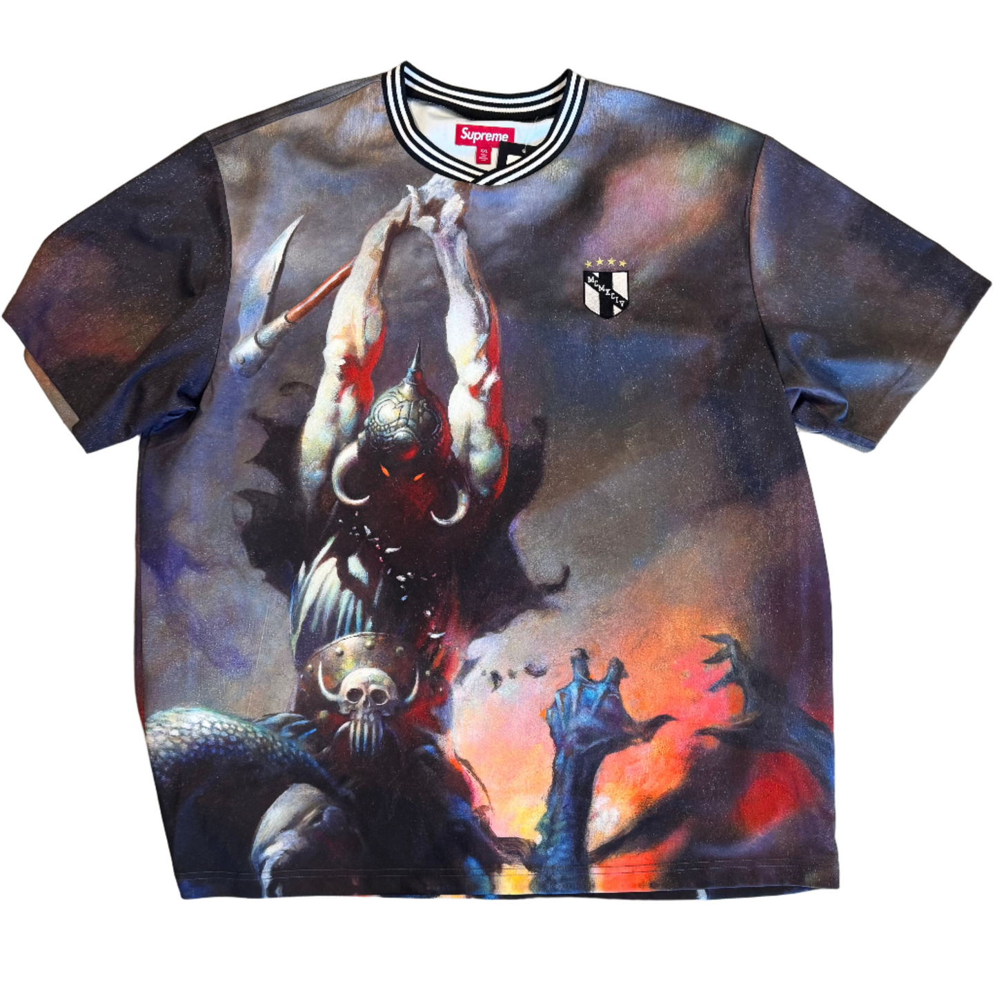 USED Supreme Frazetta Soccer Jersey