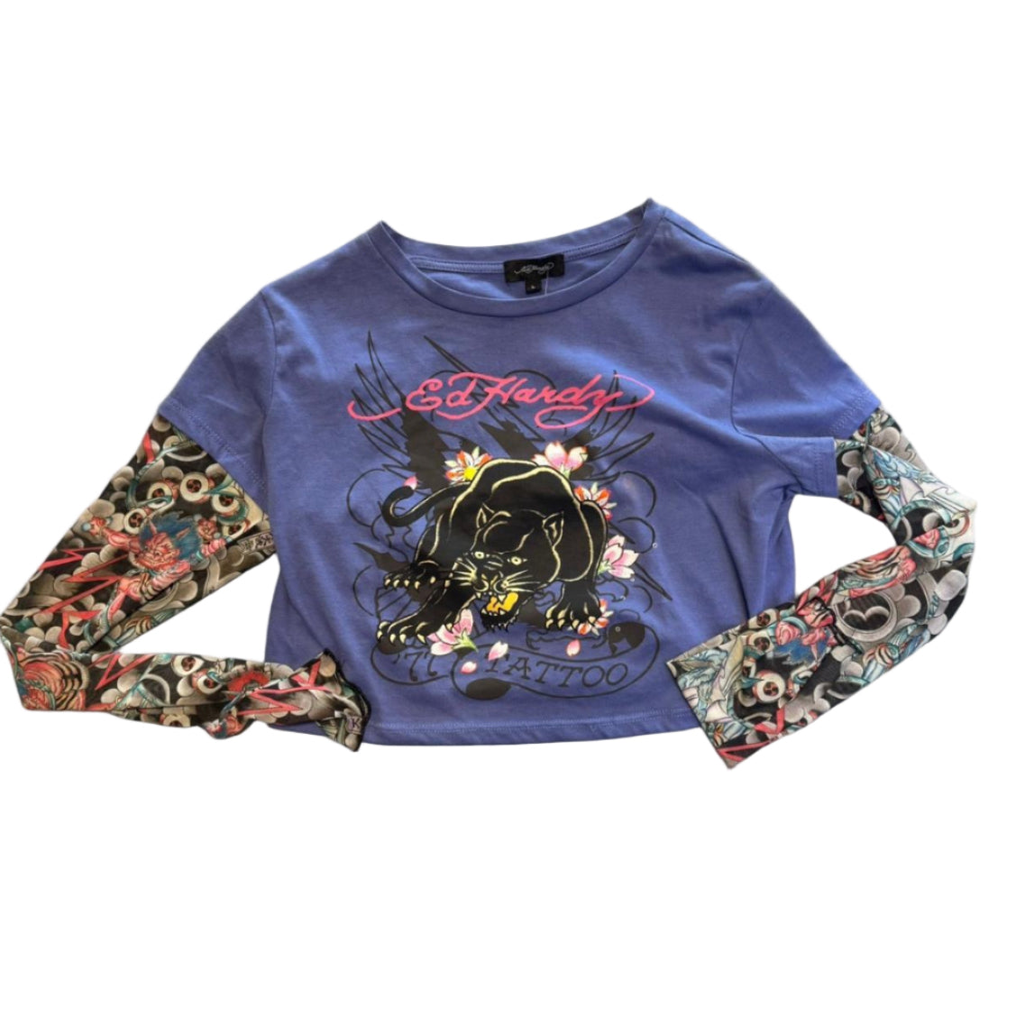 Vintage Ed Hardy Mesh Long Sleeve