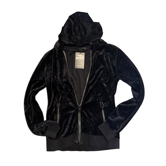 Vintage BCBG Velour Zip up BROKEN ZIPPER