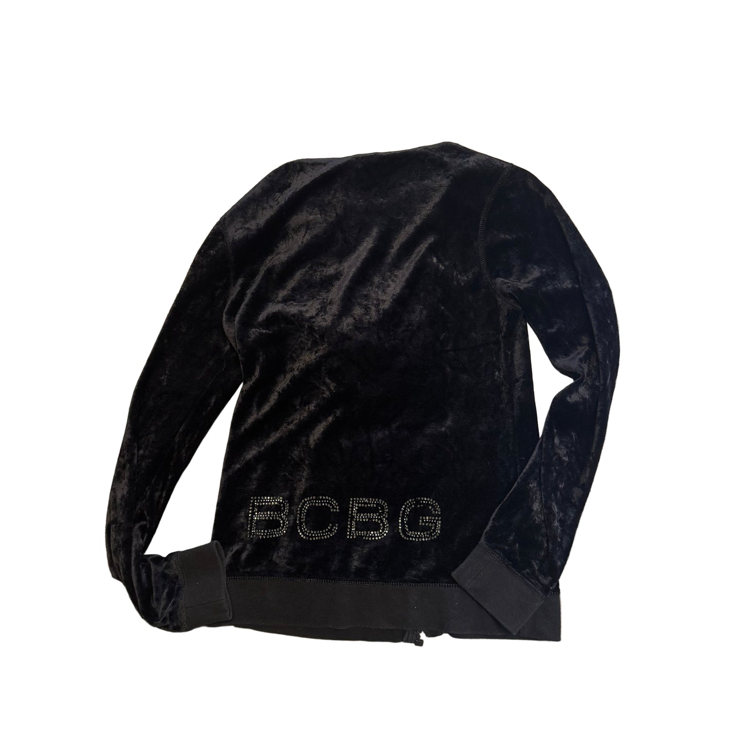 Vintage BCBG Velour Zip up BROKEN ZIPPER