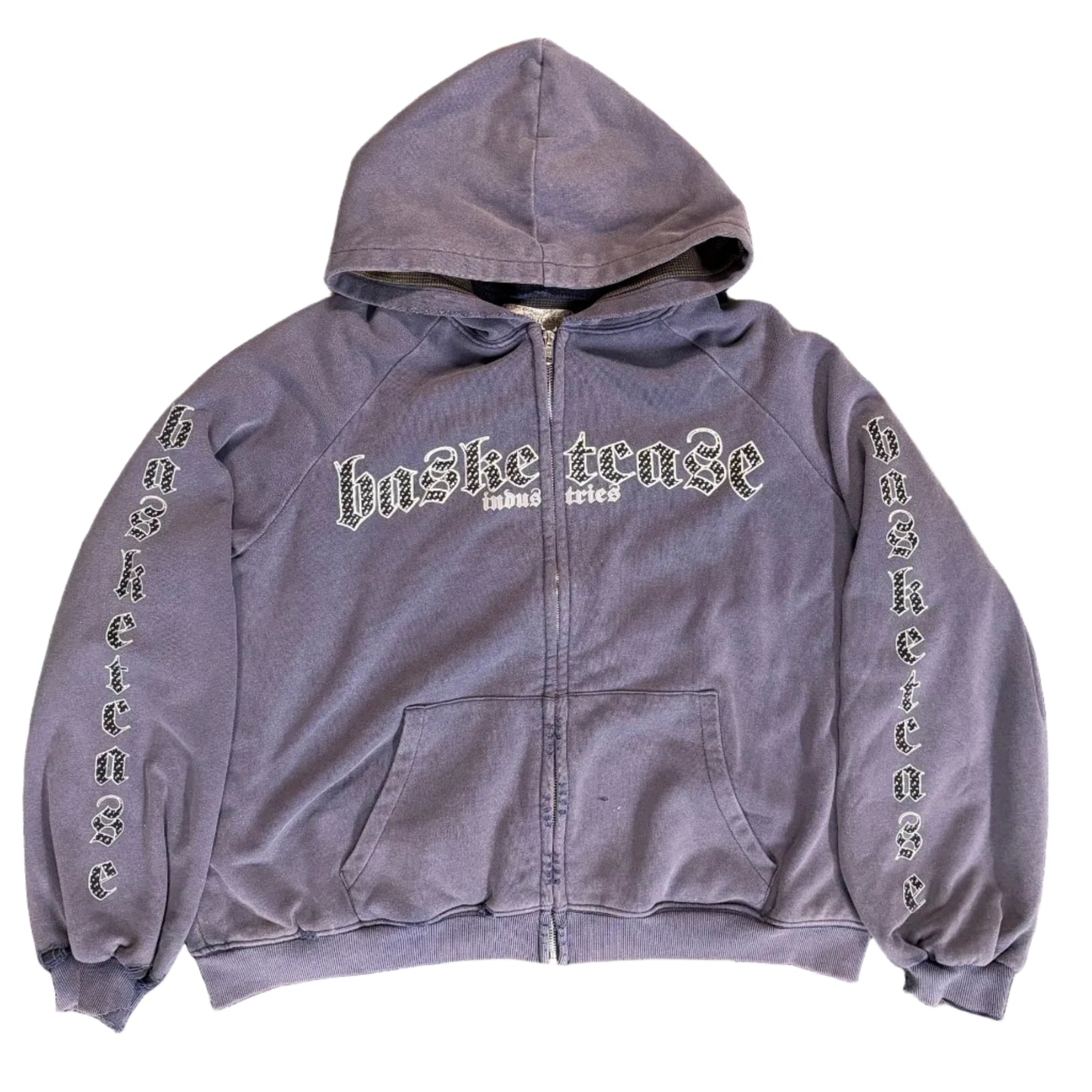 Basketcase Gallery Plaque Thermal Lined Hoodie Navy